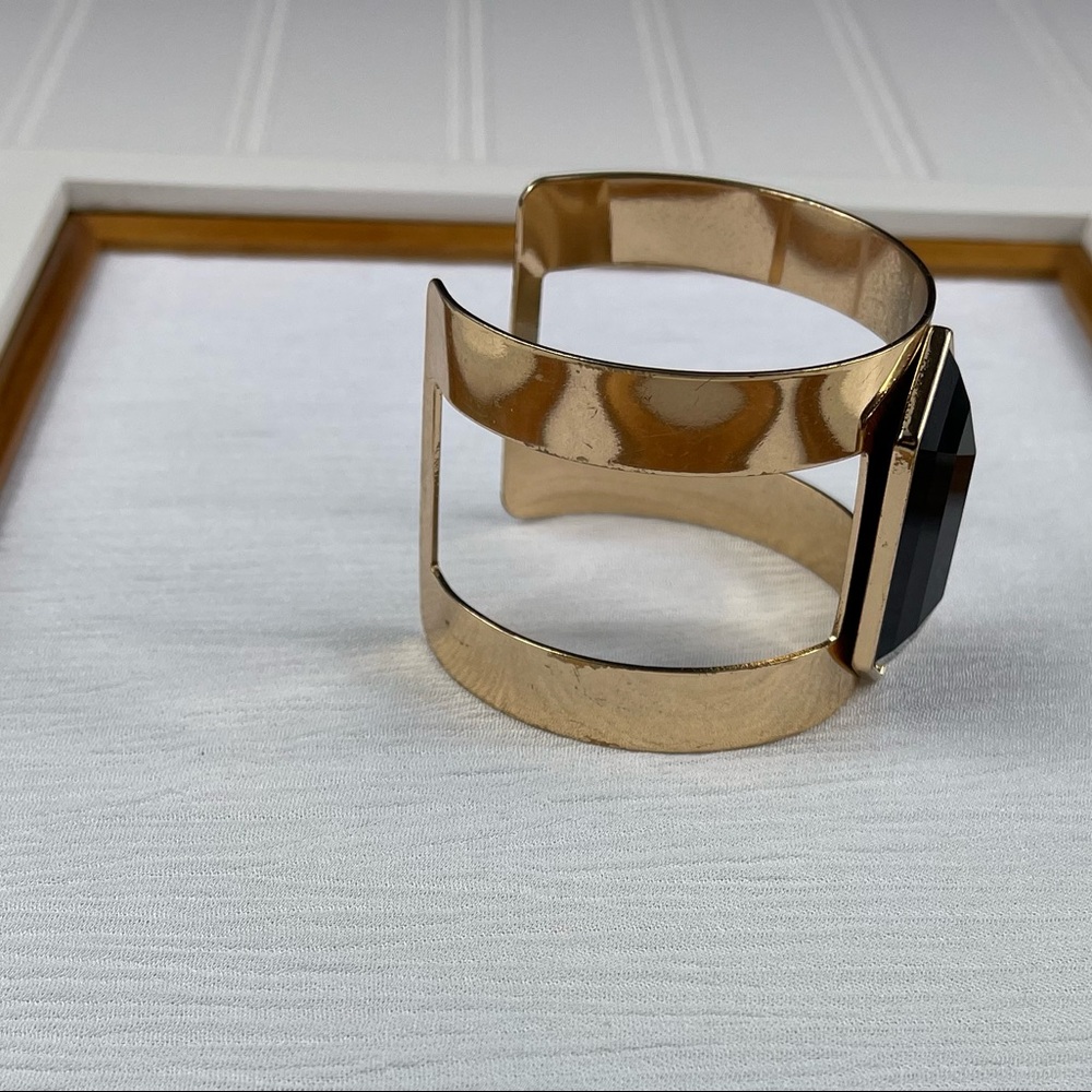Black & Gold Cuff Bracelet - Picture 7 of 9